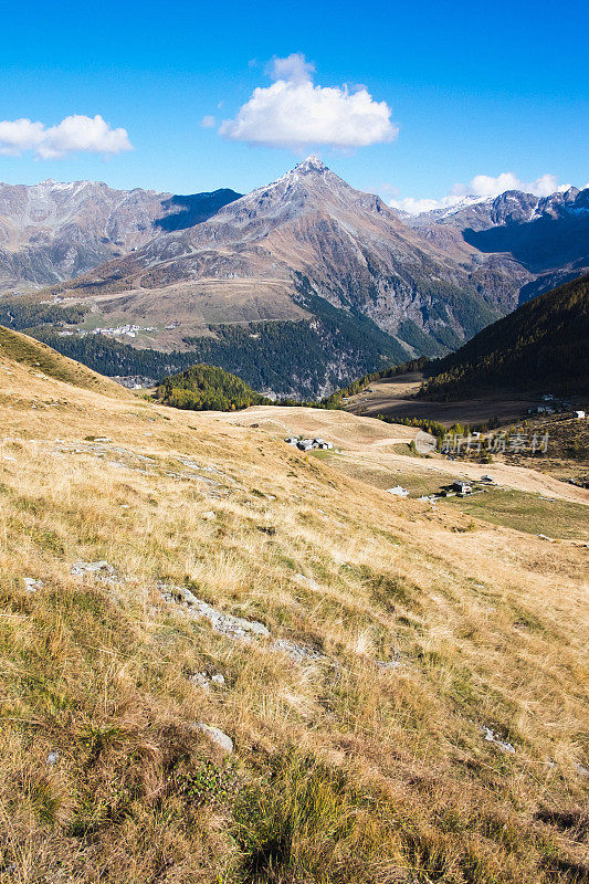 山景Splügen Pass，瑞士和意大利阿尔卑斯山